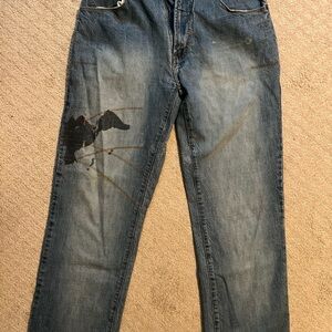 Azzure Denim Men's Blue Jeans 34x32